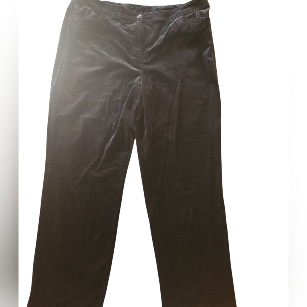 Eileen Fisher Black Velvet Trousers